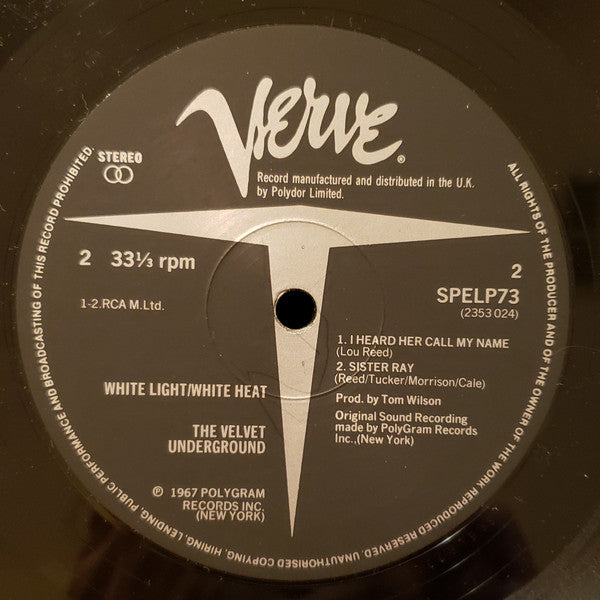 The Velvet Underground : White Light/White Heat (LP, Album, RE)
