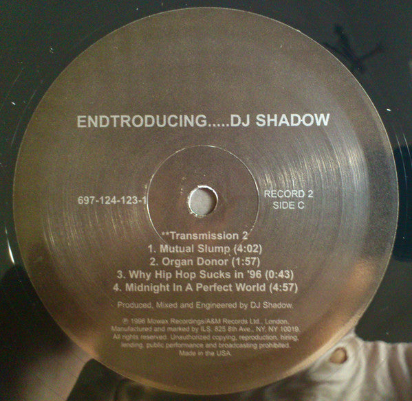 DJ Shadow : Endtroducing..... (2xLP, Album, RE)