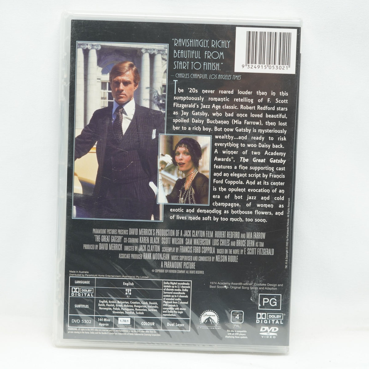 The Great Gatsby (DVD, 1974) PAL Region 4 SEALED