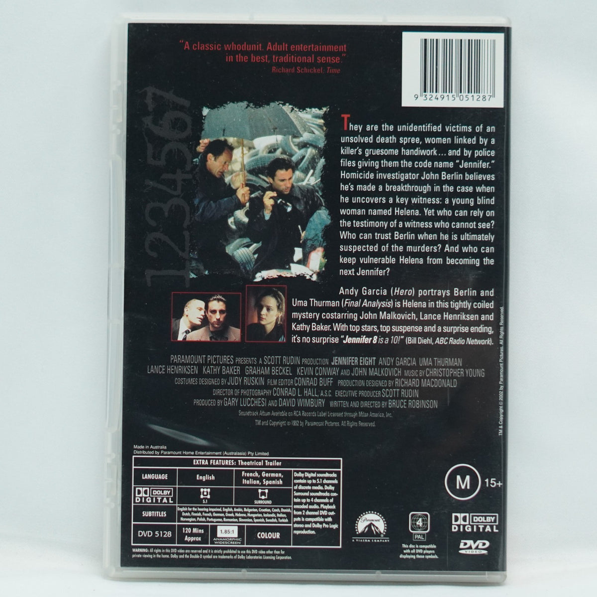 Jennifer 8 (DVD, 1992)