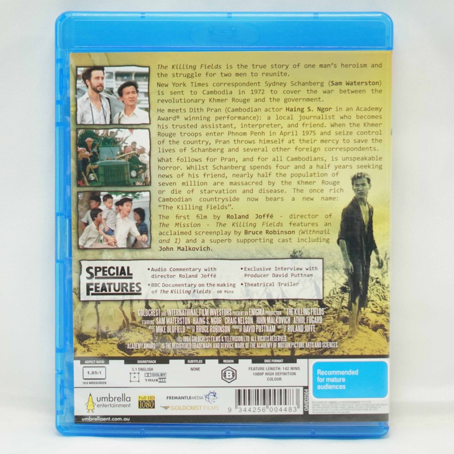 The Killing Fields Blu Ray (1984) Region B -