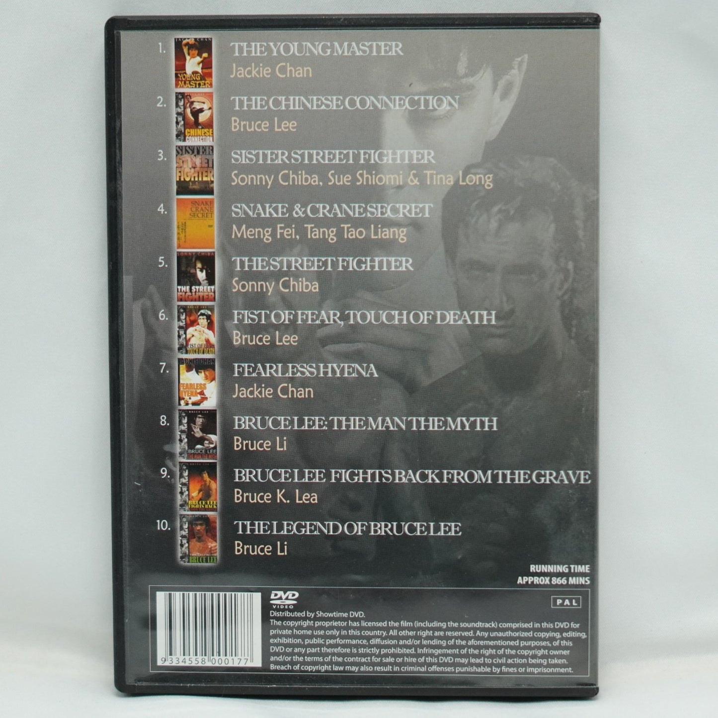 10 KUNG FU CLASSIC MOVIES DVD 4disc Set