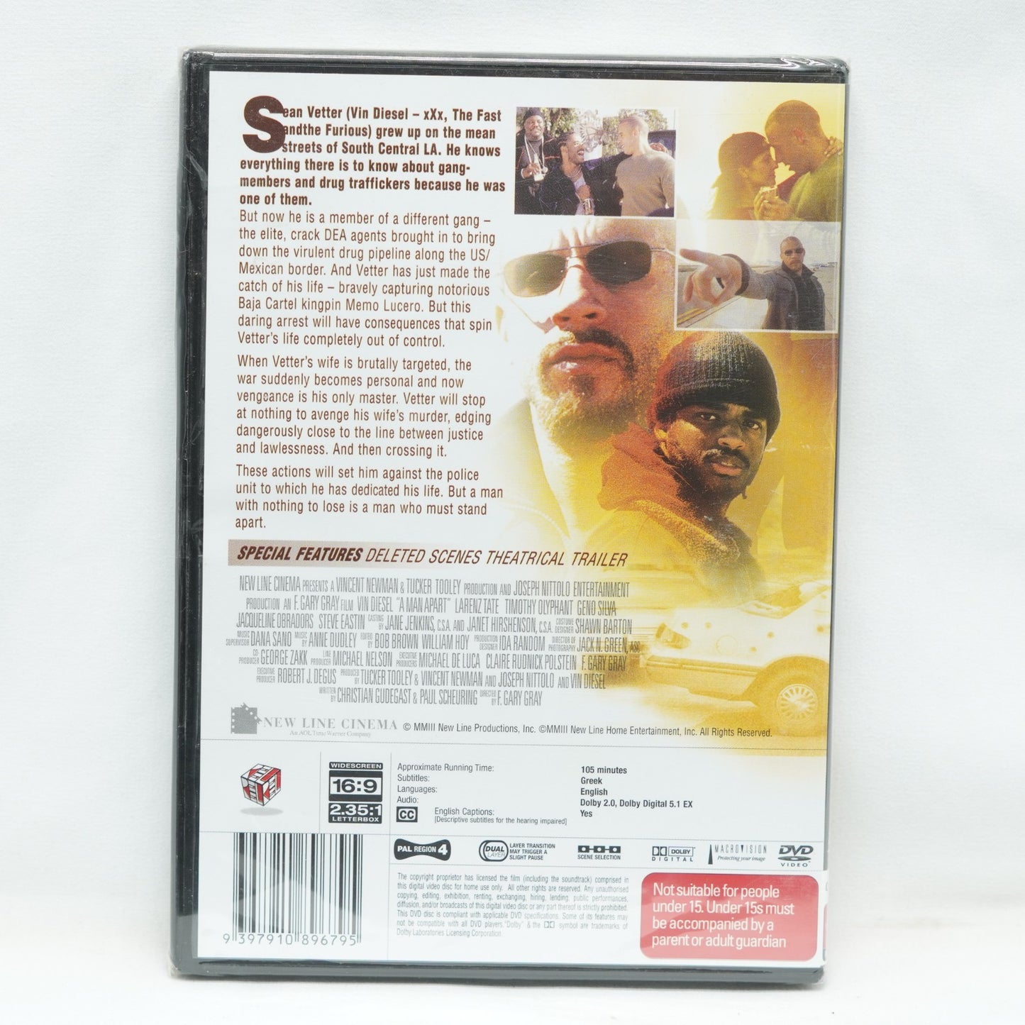 A Man Apart (DVD, 2003) Region 4 Brand New & Sealed