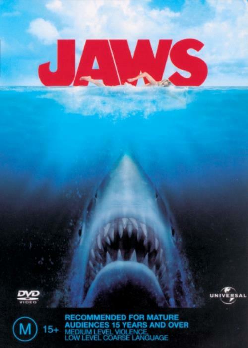 Jaws DVD TOP 250 MOVIES Steven Spielberg BRAND NEW R4