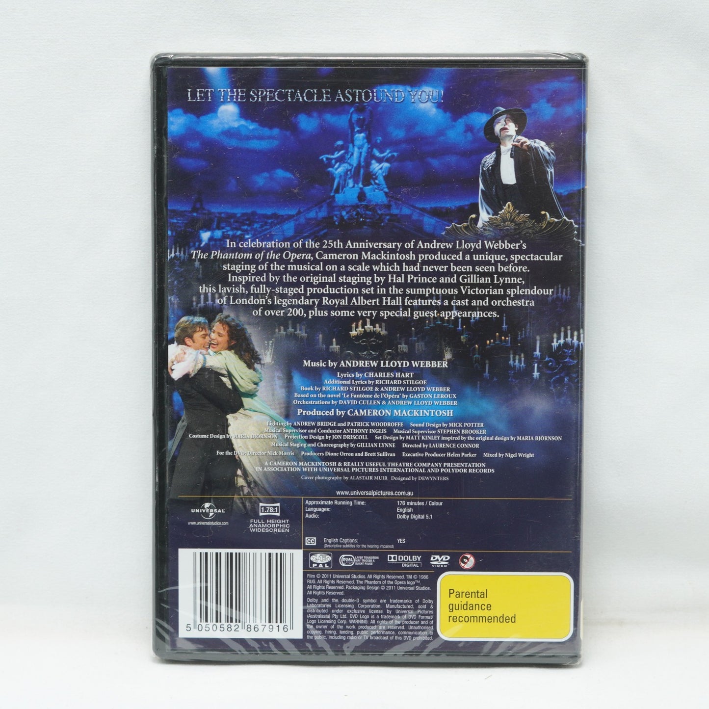Phantom of the Opera 25th Anniversary Concert (DVD) Region 4