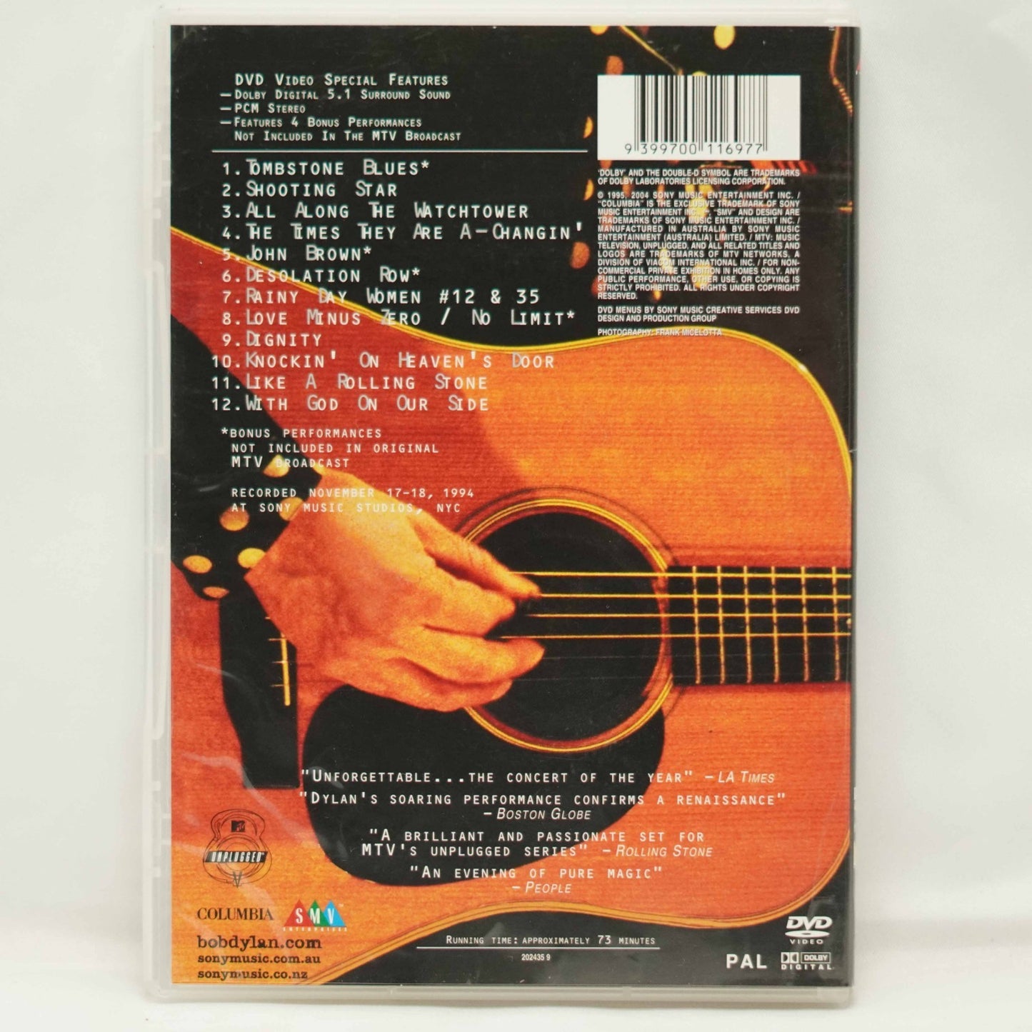 Bob Dylan - MTV Unplugged DVD