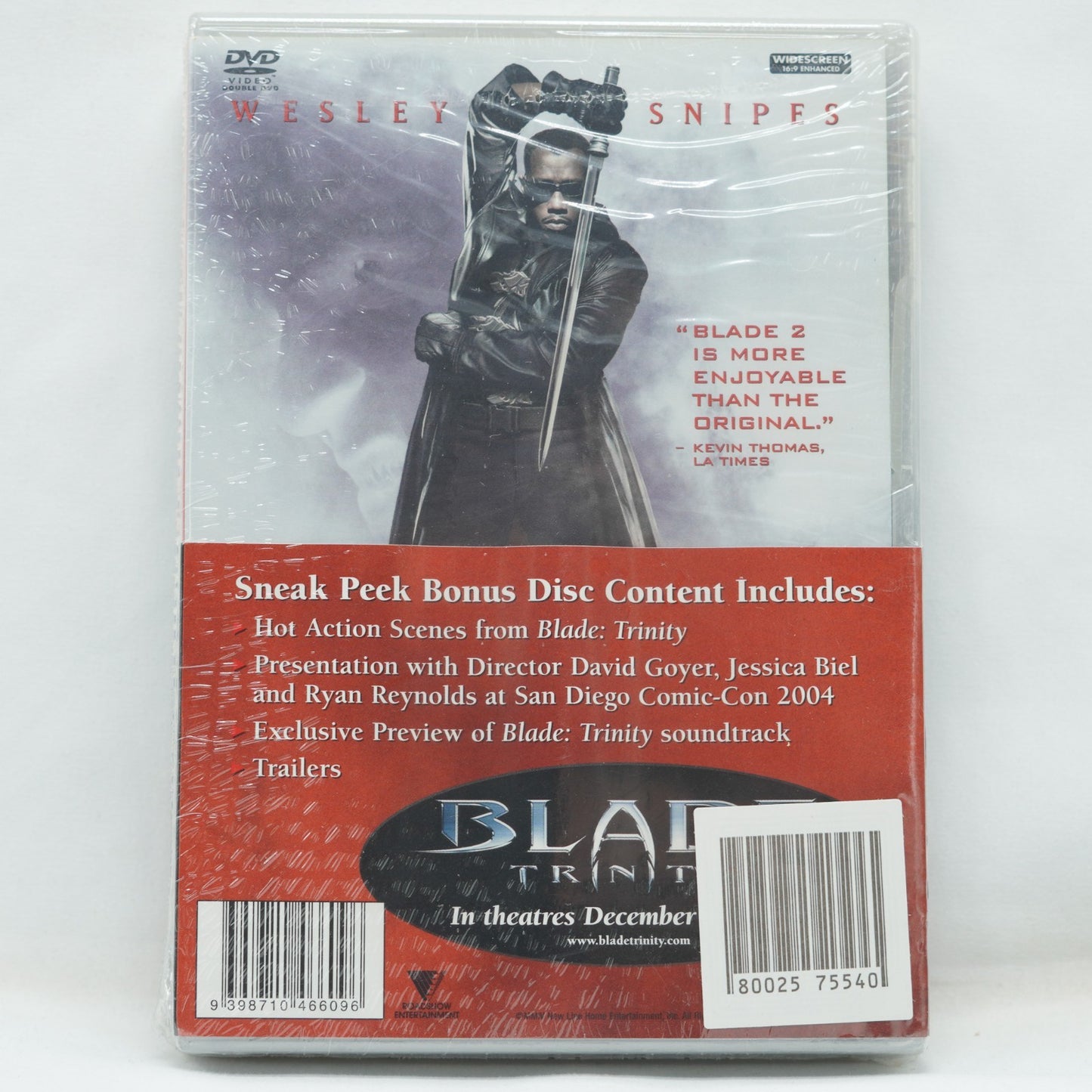 Blade & Blade 2 DVD 2-Pack + Bonus Disc - Wesley Snipes - Brand New Sealed