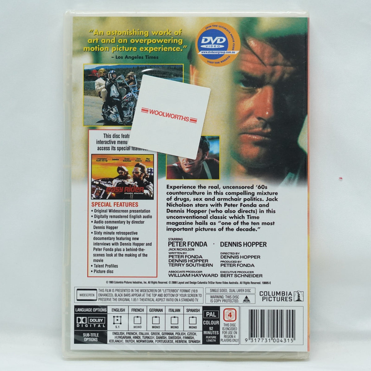 Easy Rider (DVD, 1969)