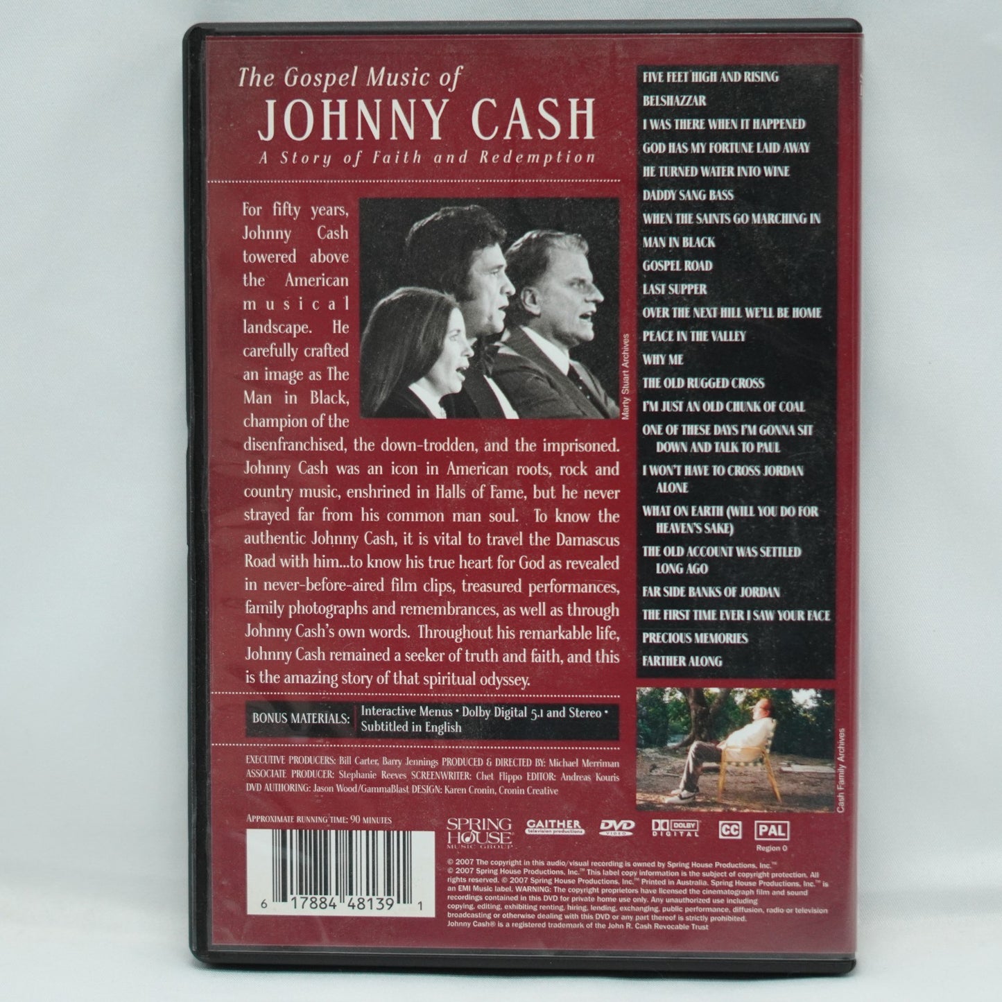 Gospel Music of Johnny Cash DVD,