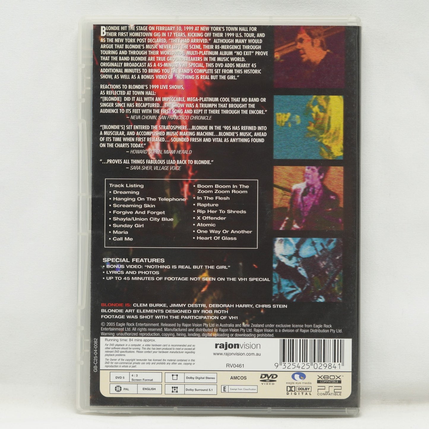 Blondie Live (DVD, 2007)