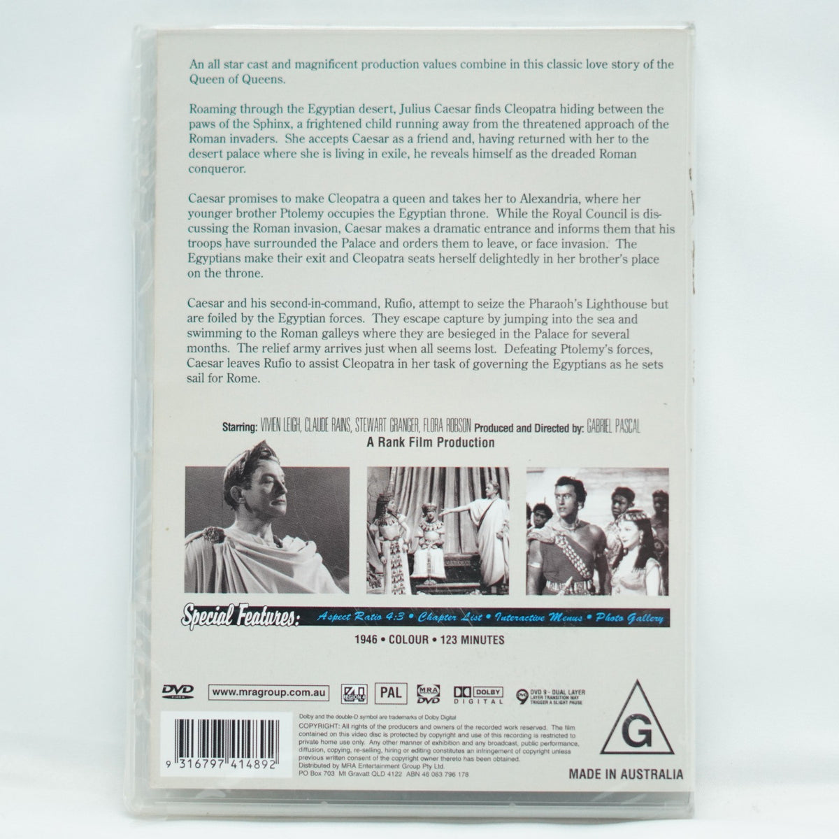 Caesar and Cleopatra (DVD, 1945)
