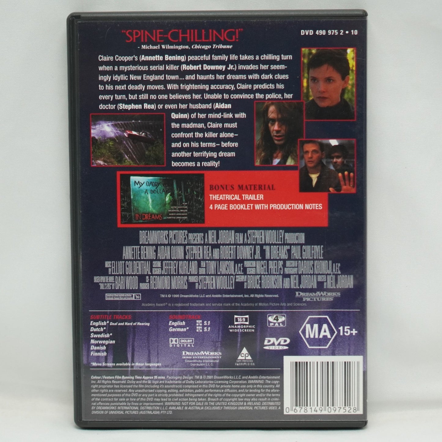 In Dreams DVD, 1998