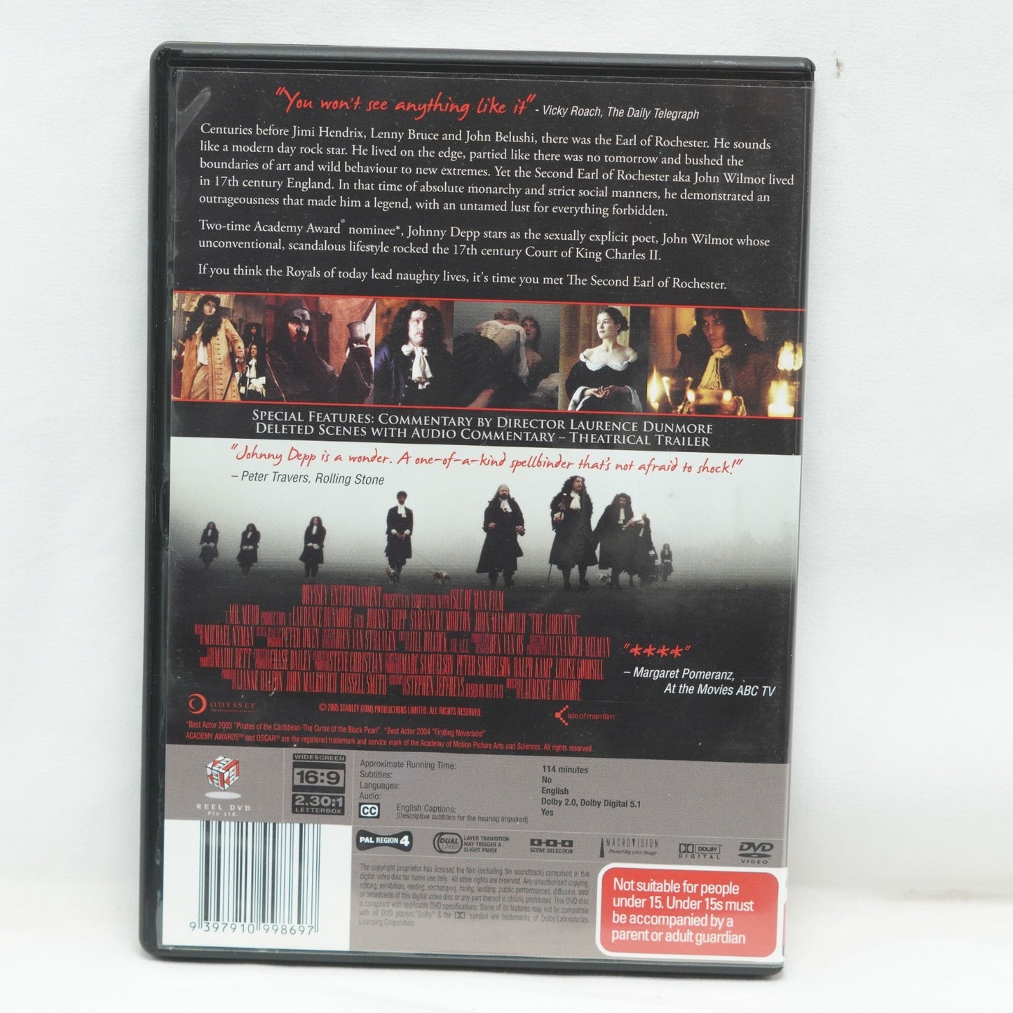 The Libertine DVD Region 4 FREE POST