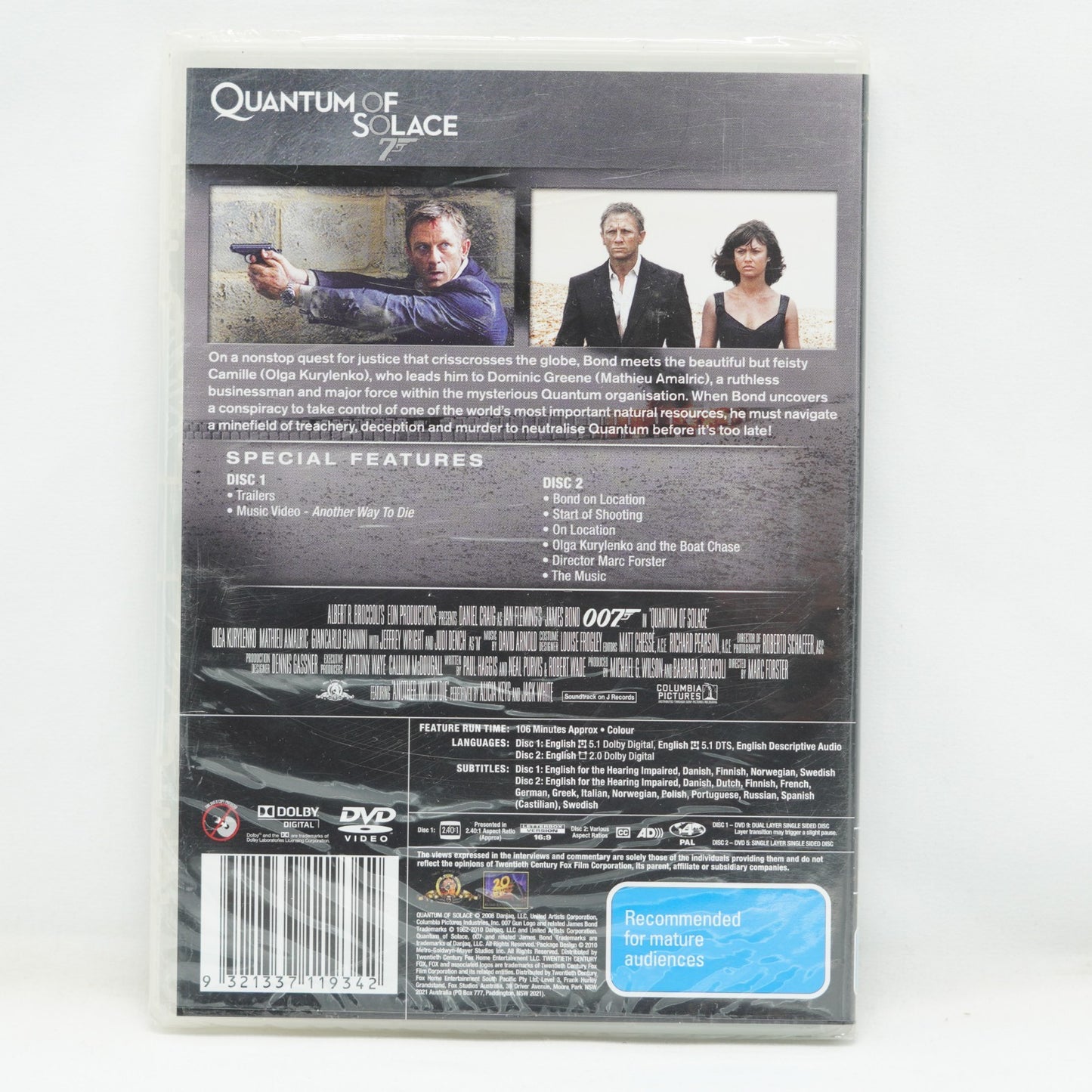 James Bond - 007 - Quantum of Solace - DVD (Brand New Sealed)