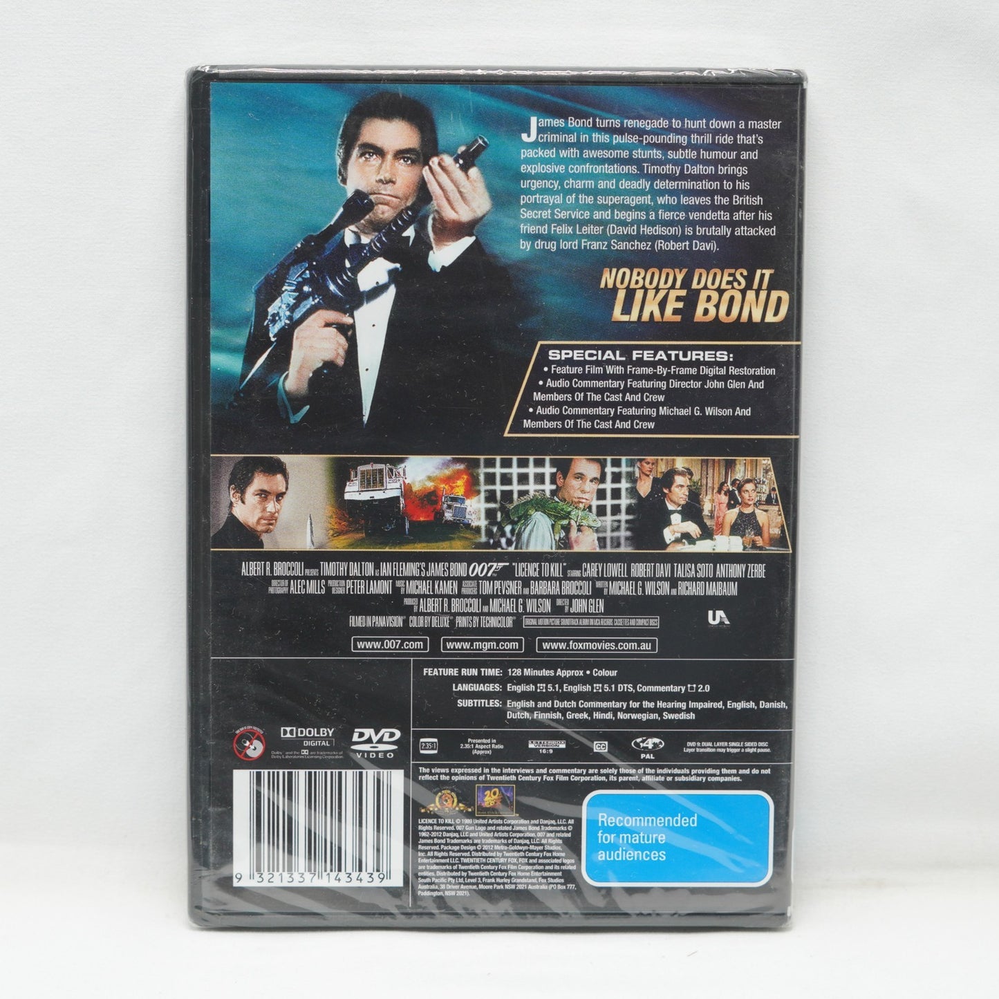 Licence to Kill (DVD, 1989) Timothy Dalton, Robert Davi Brand New & Sealed R4