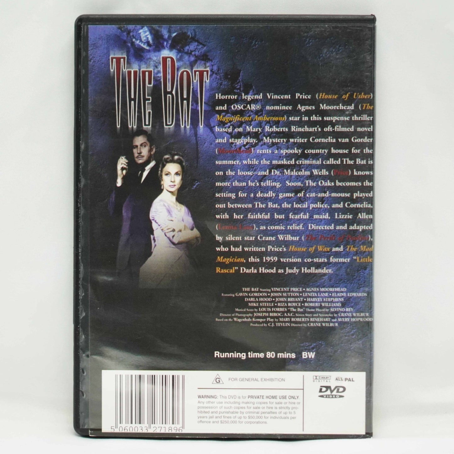 The Bat DVD Region 4