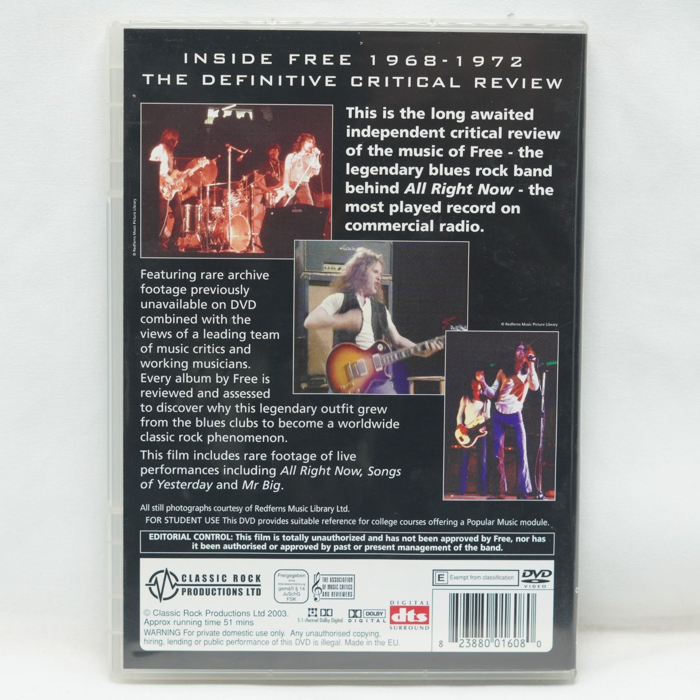 Free - Inside Free 1968 To 1972 (DVD)