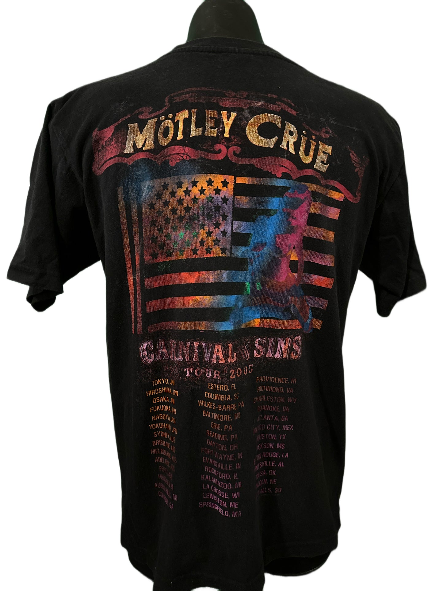Motley Crue 2005 Carnival Of Sins Tour T-Shirt