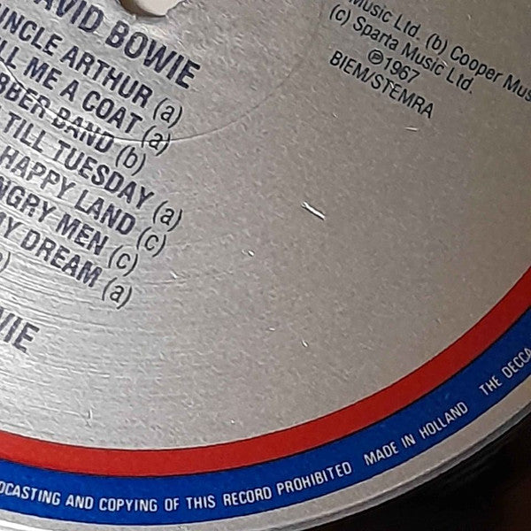 David Bowie : David Bowie (LP, Album, RE)