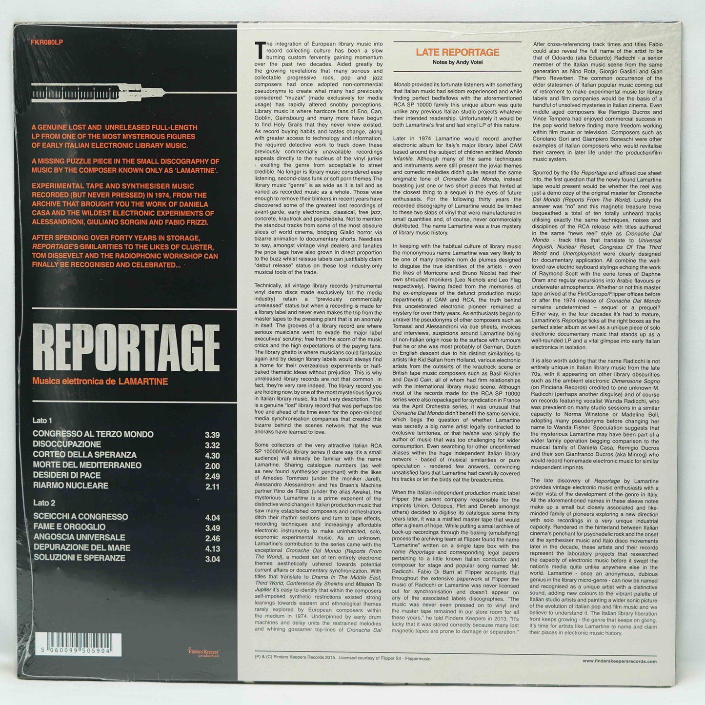 Lamartine – Reportage (Musica Elettronica Da Lamartine)