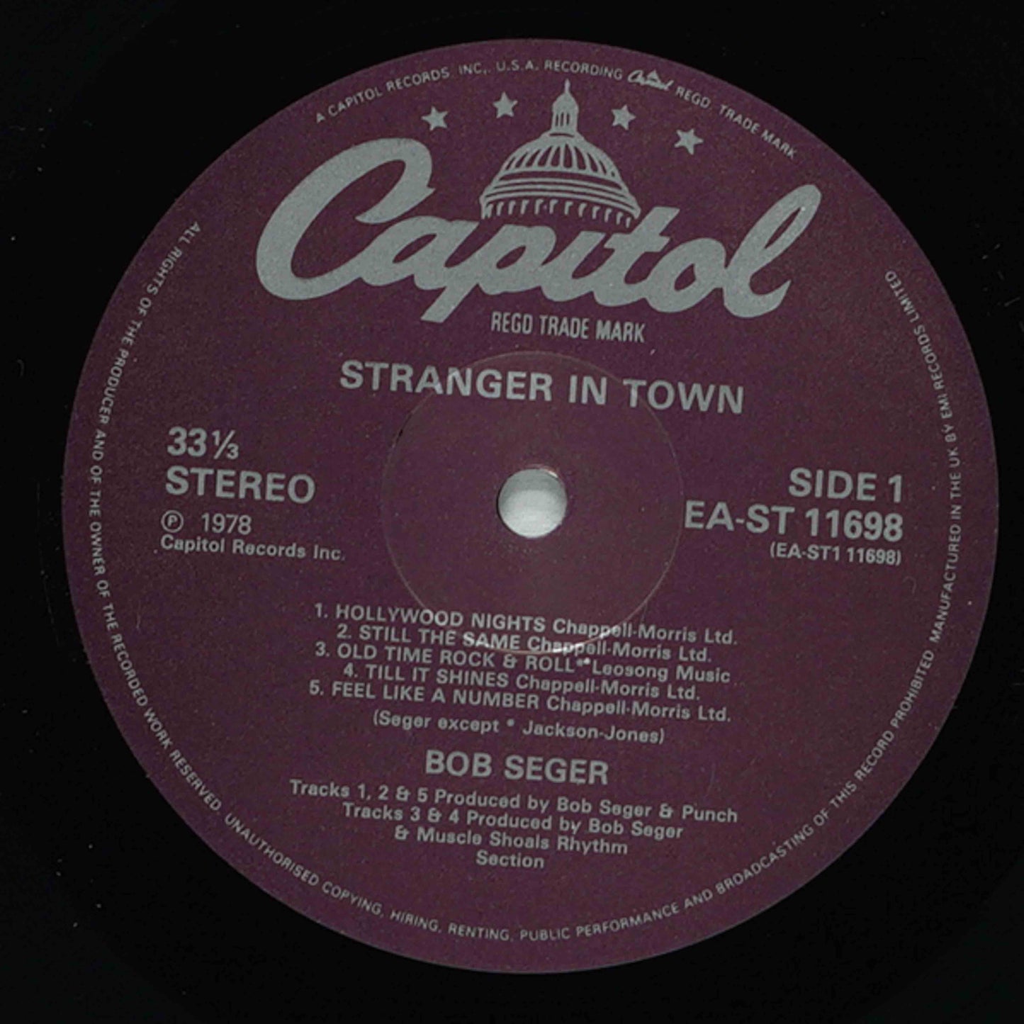 Bob Seger & The Silver Bullet Band – Stranger In Town