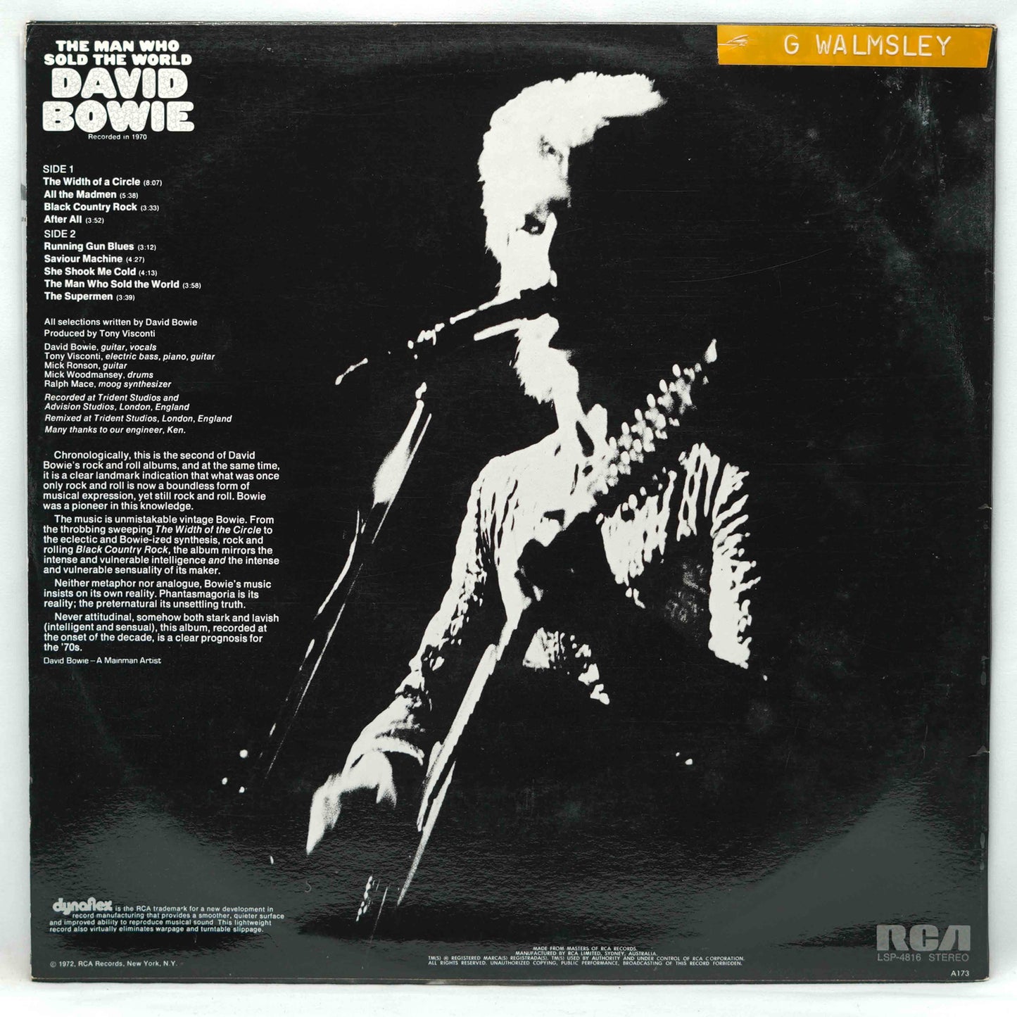 David Bowie – The Man Who Sold The World