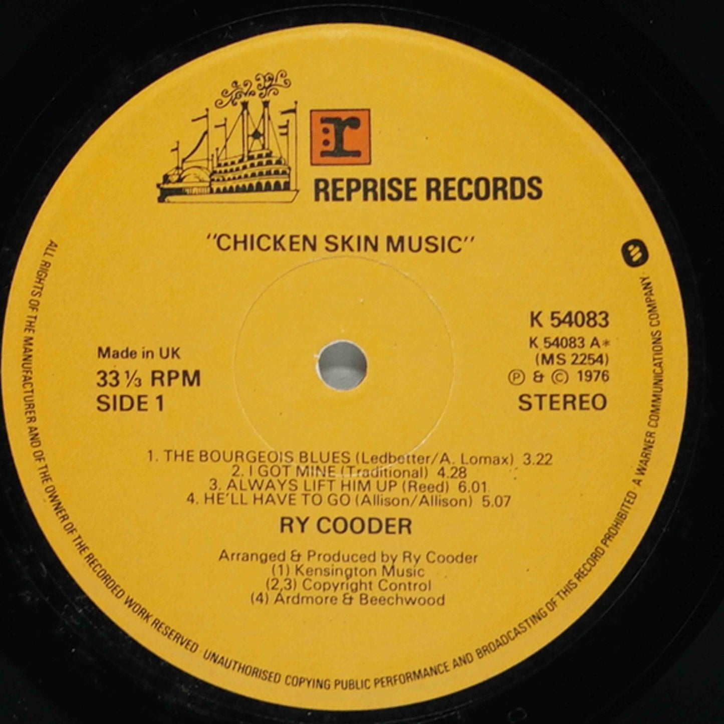 Ry Cooder – Chicken Skin Music