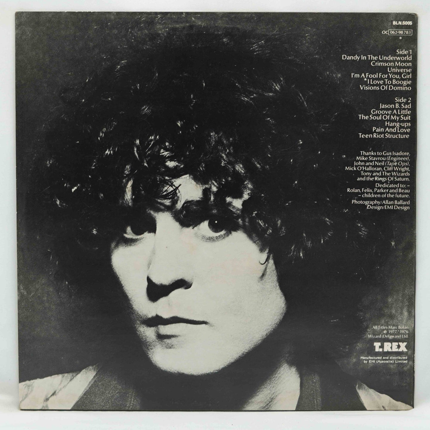T. Rex – Dandy In The Underworld