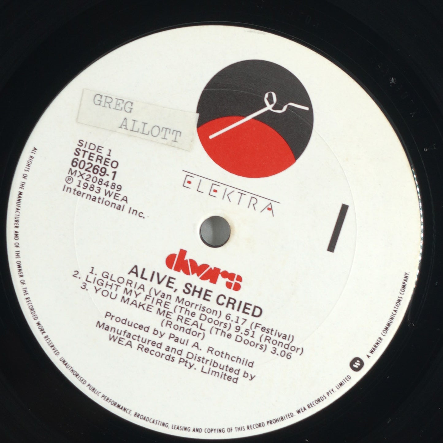 Doors – Alive, She Cried