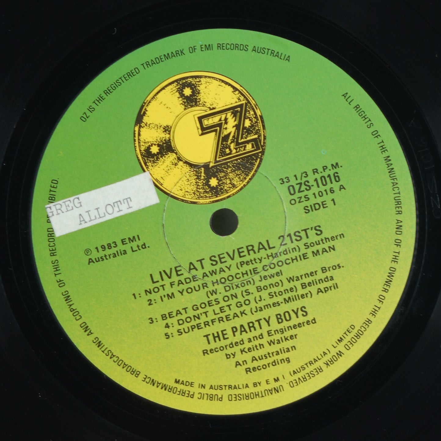 The Party Boys (3) – Live At Several 21st's