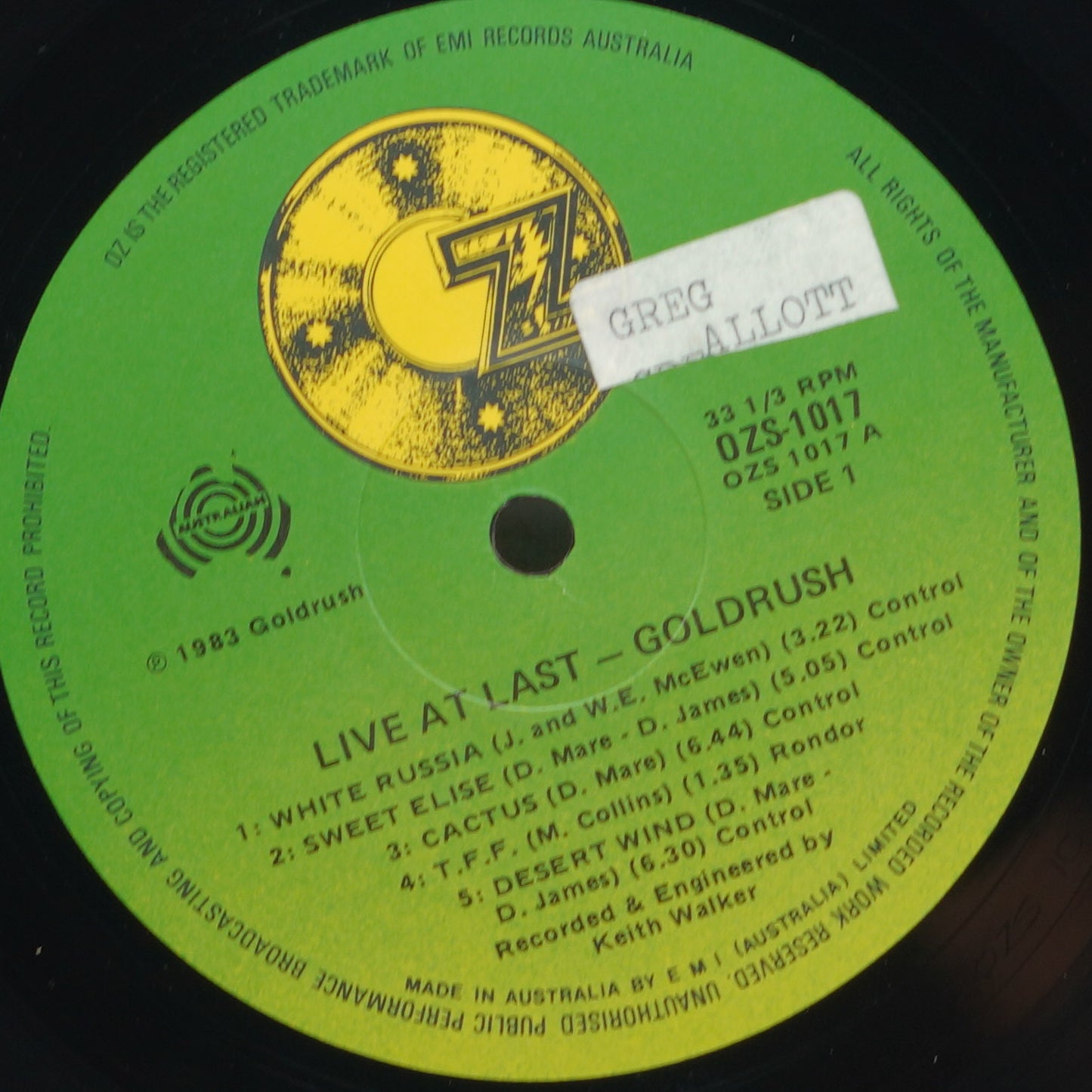 Goldrush – Live At Last