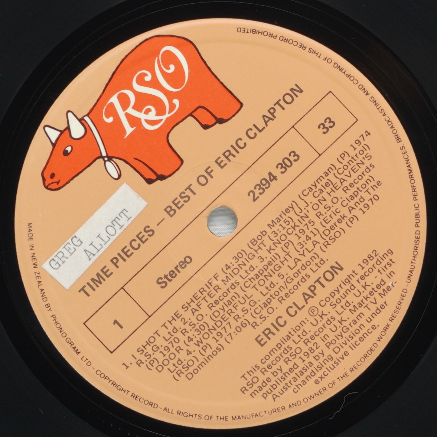 Eric Clapton – Time Pieces - The Best Of Eric Clapton