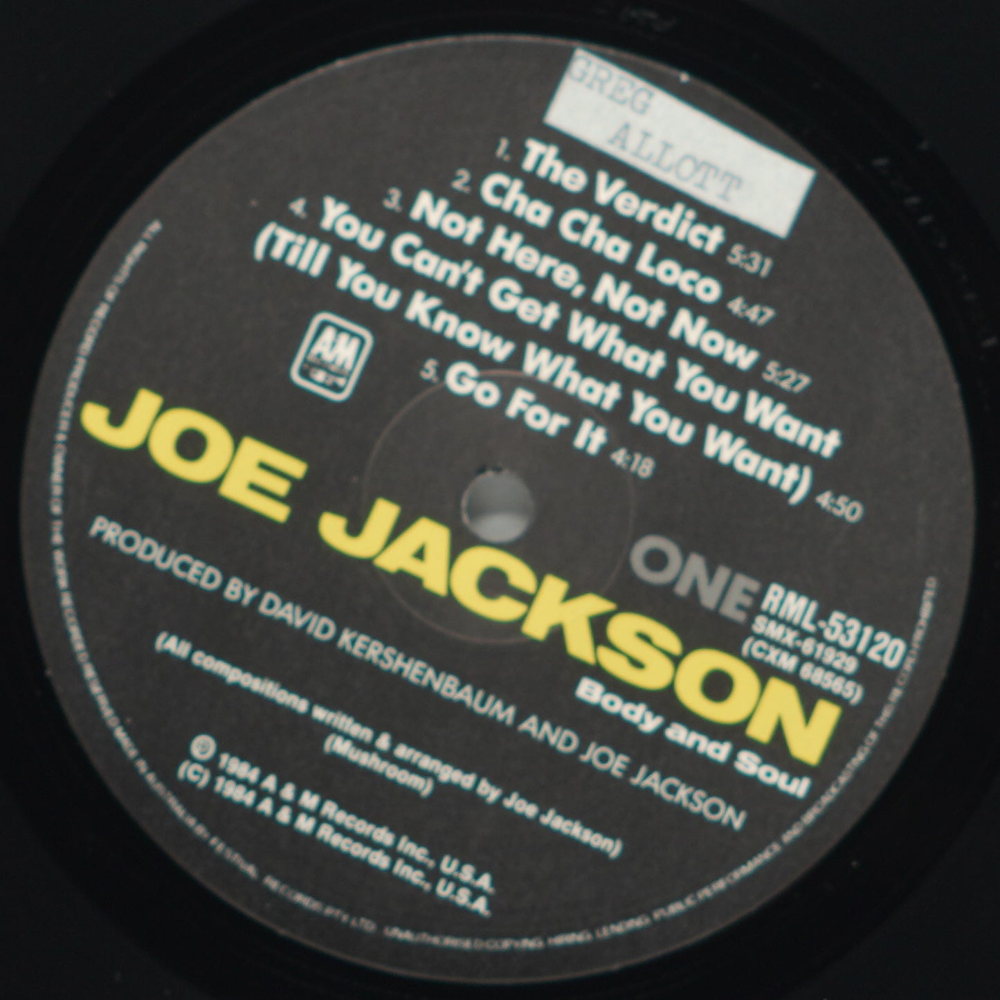 Joe Jackson – Body And Soul