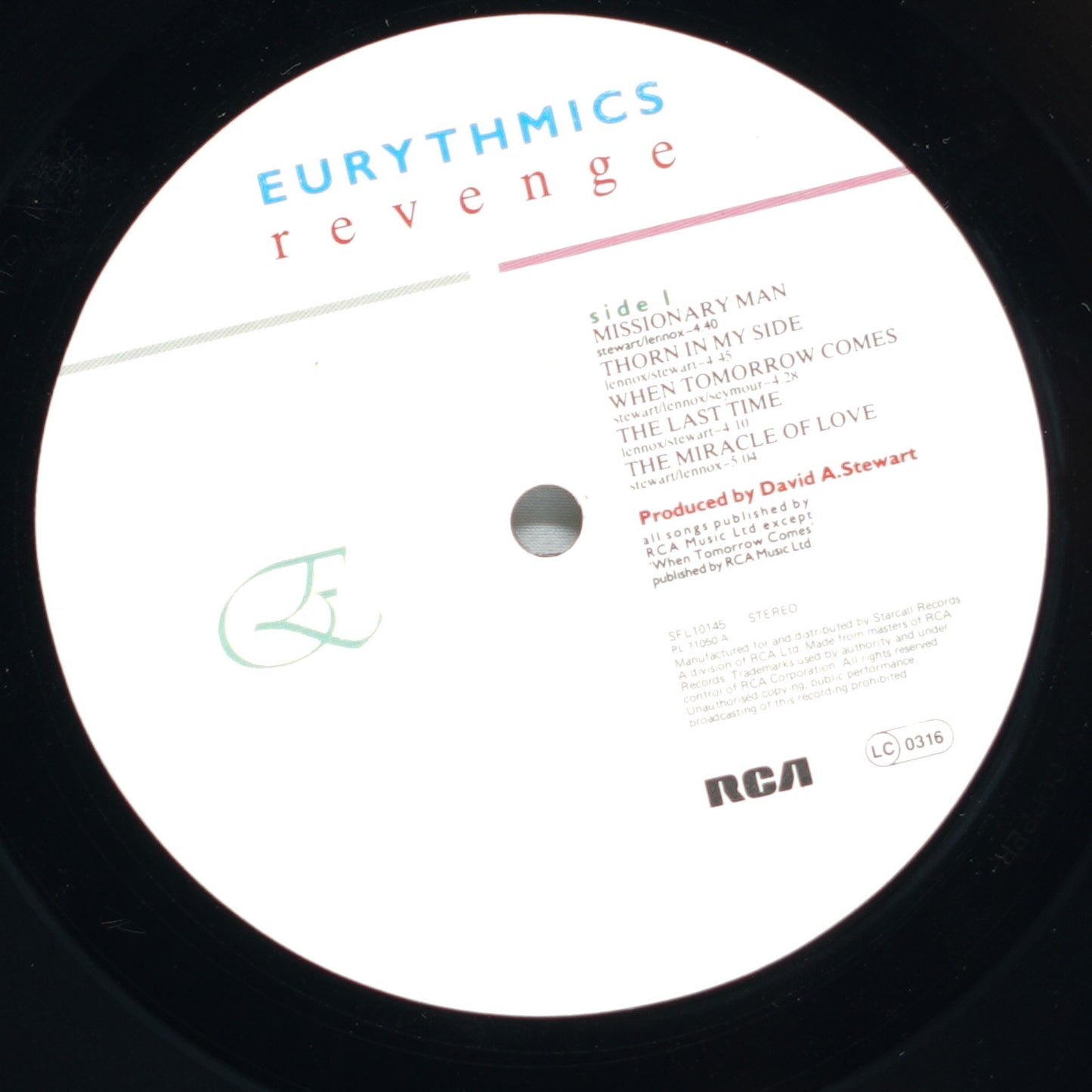 Eurythmics – Revenge