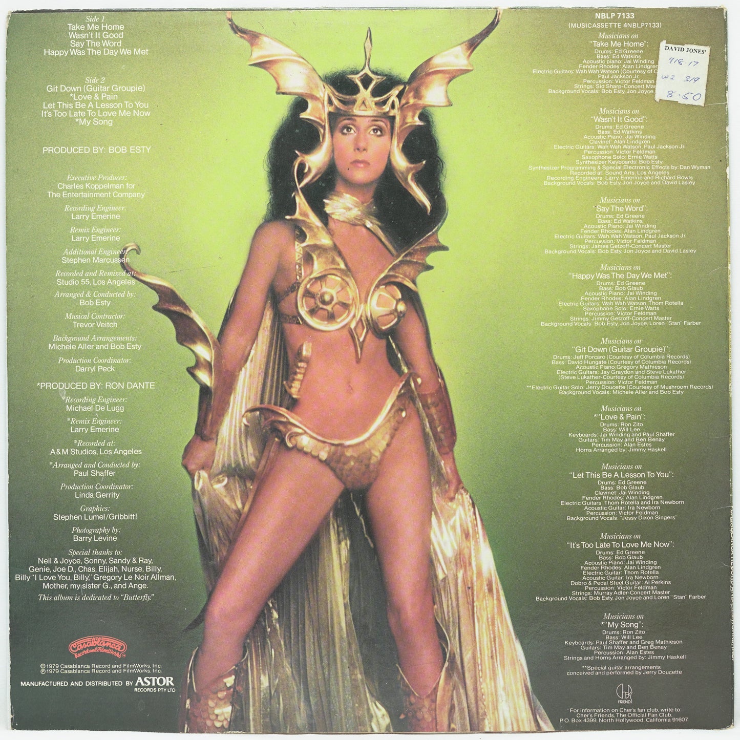 Cher – Take Me Home