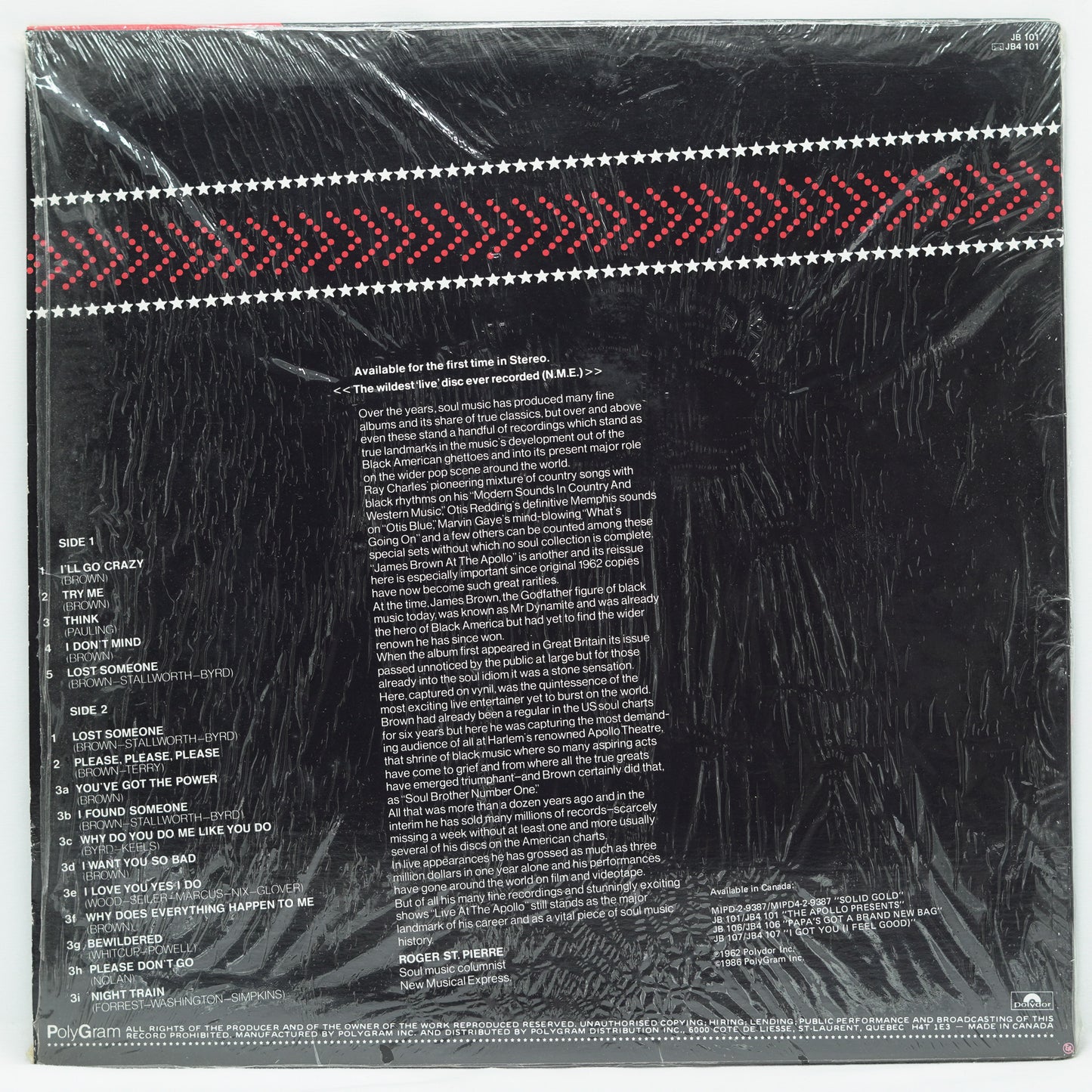 James Brown – James Brown At The Apollo Volume 1