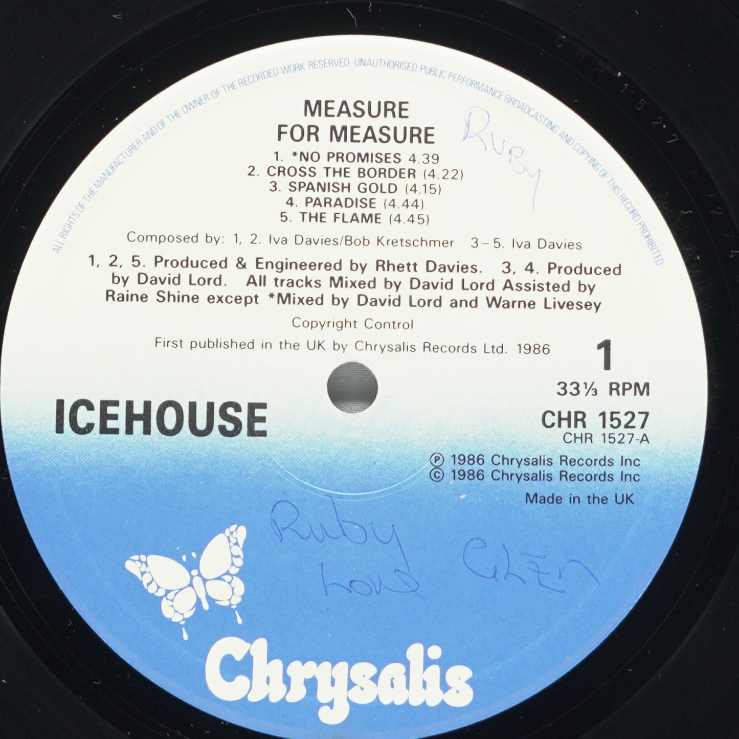 Icehouse – Measure For Measure