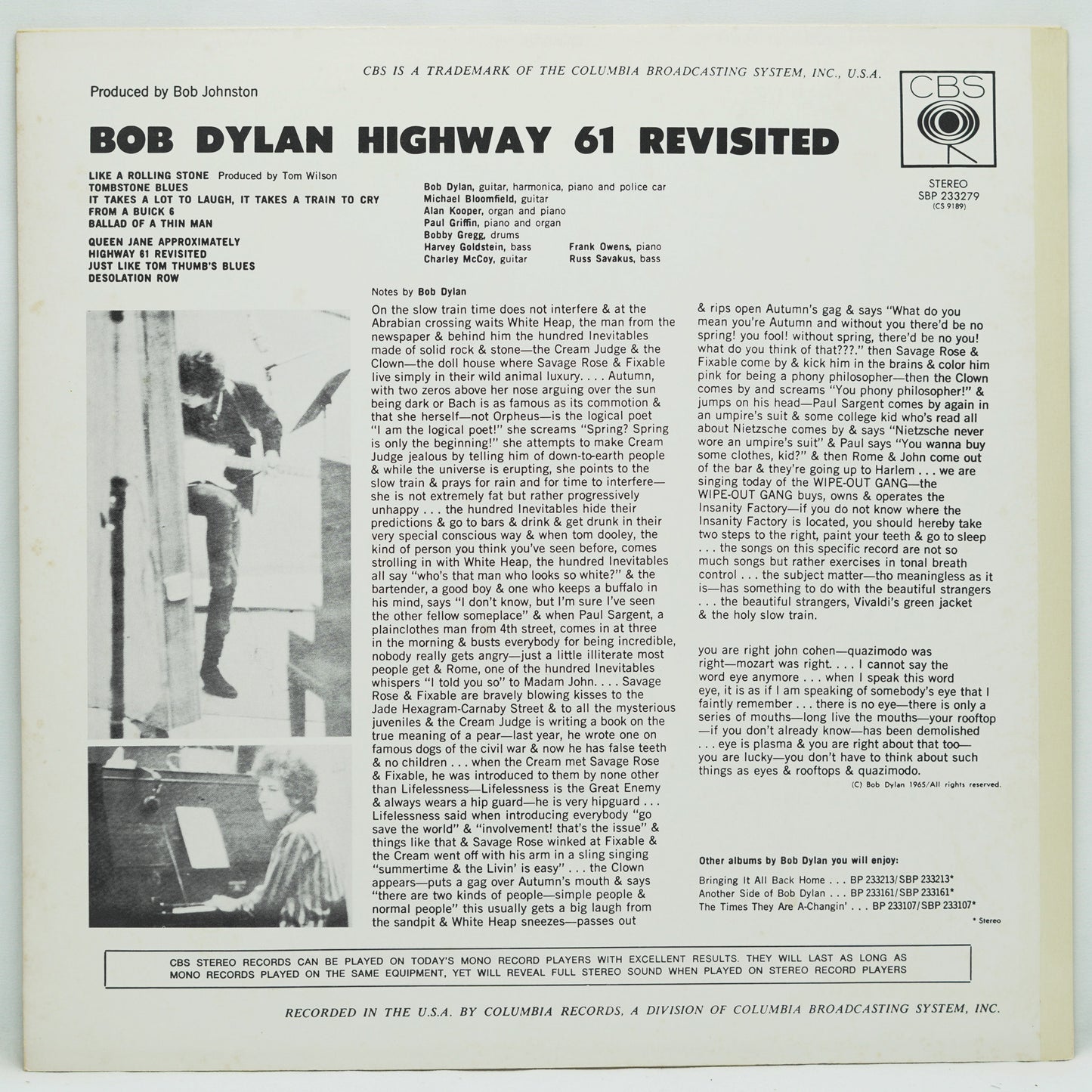 Bob Dylan – Highway 61 Revisited