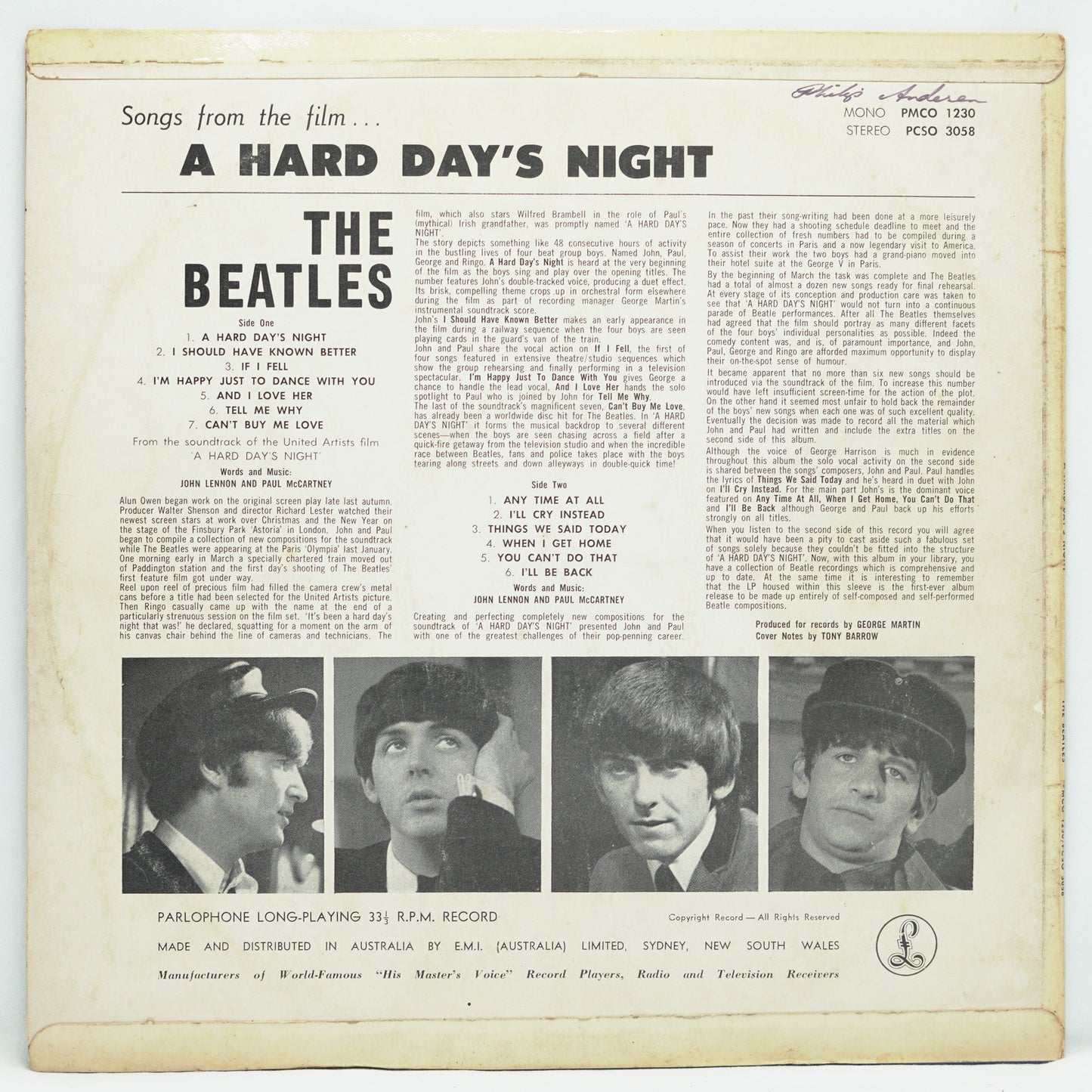 The Beatles – A Hard Day's Night