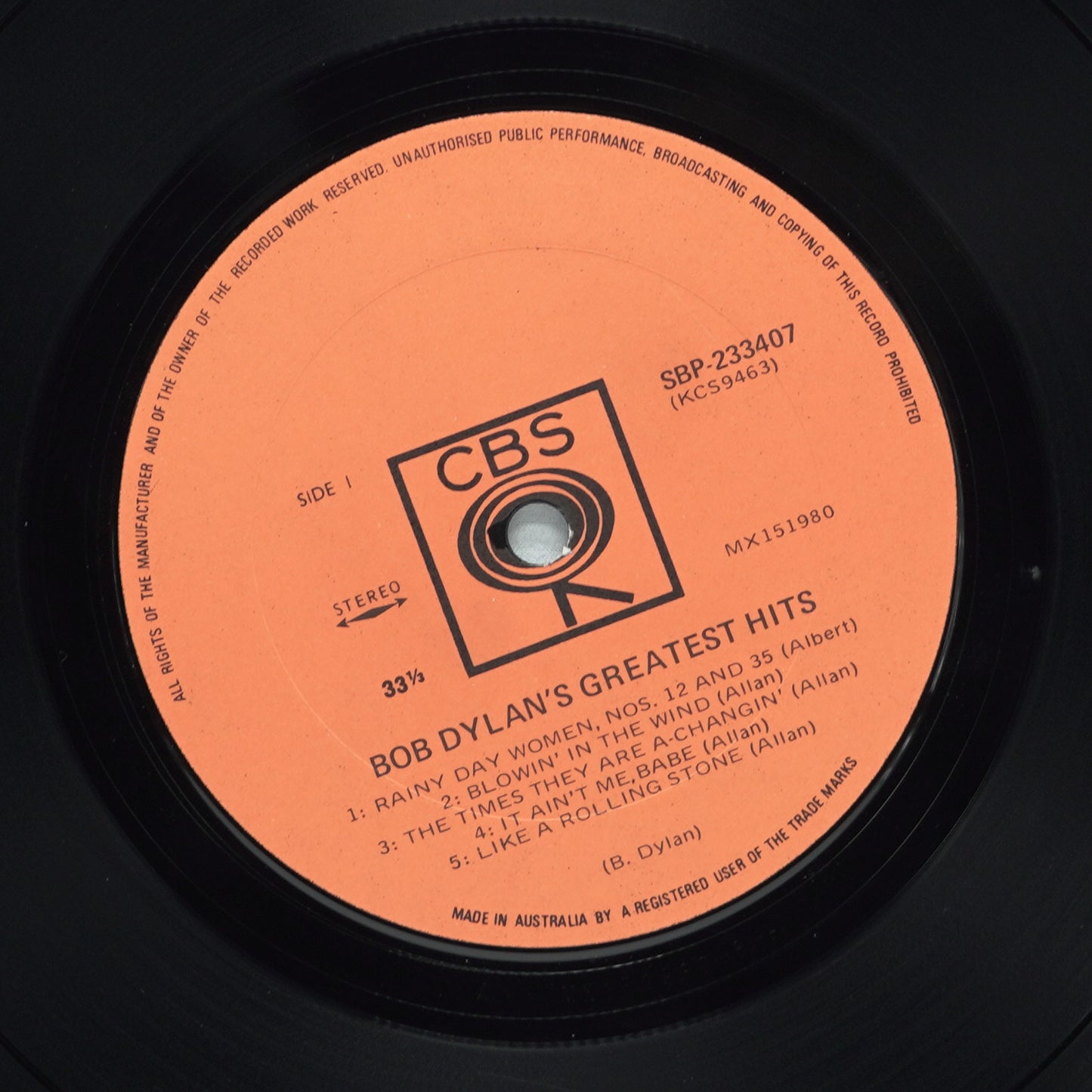Bob Dylan – Bob Dylan's Greatest Hits