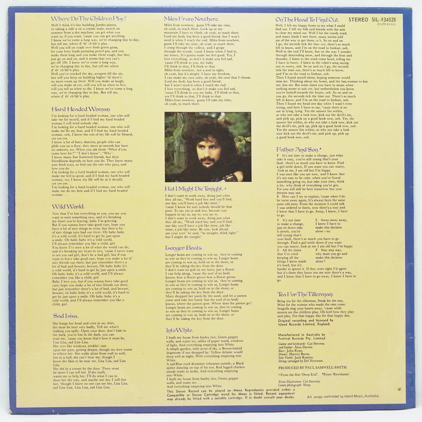 Cat Stevens – Tea For The Tillerman