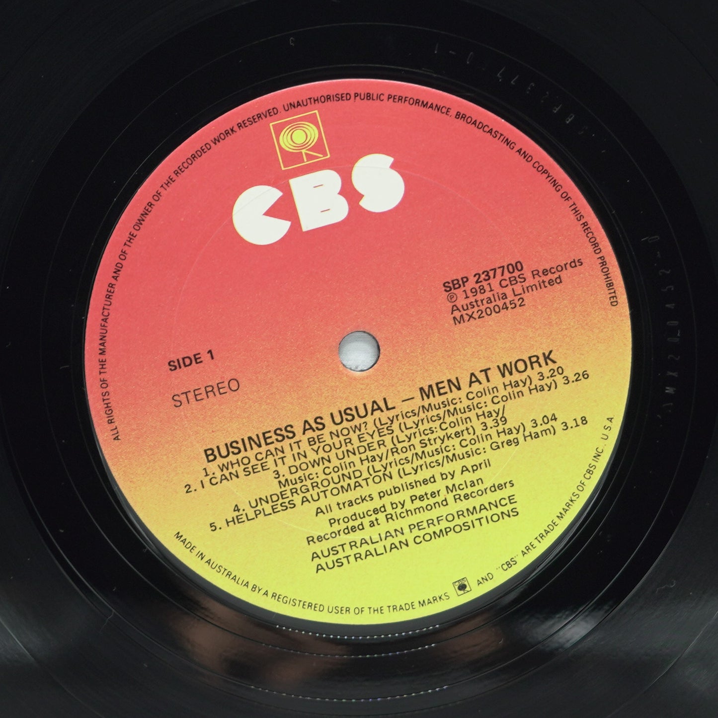 Men At Work – Business As Usual