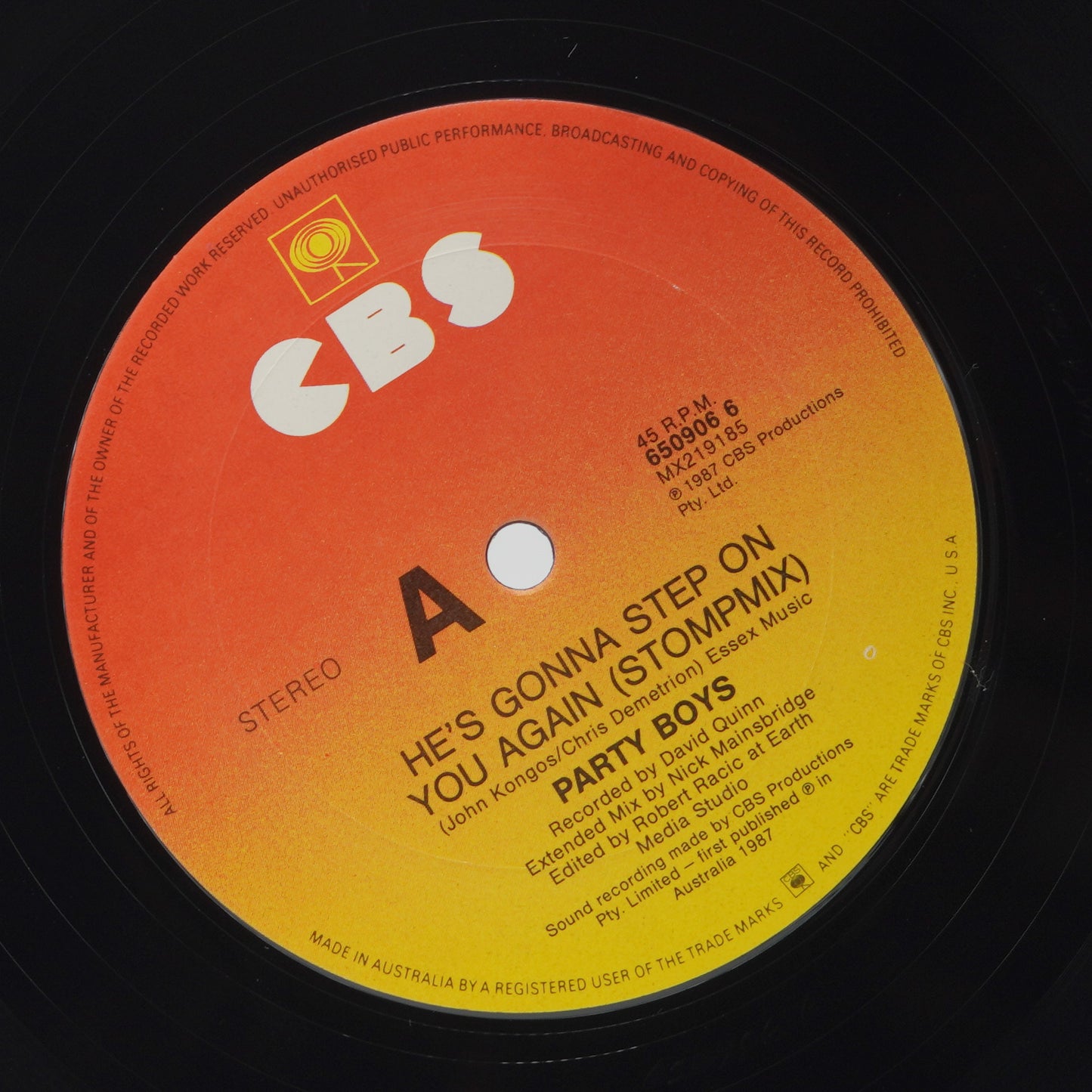 The Party Boys – He's Gonna Step On You Again (Stompmix)