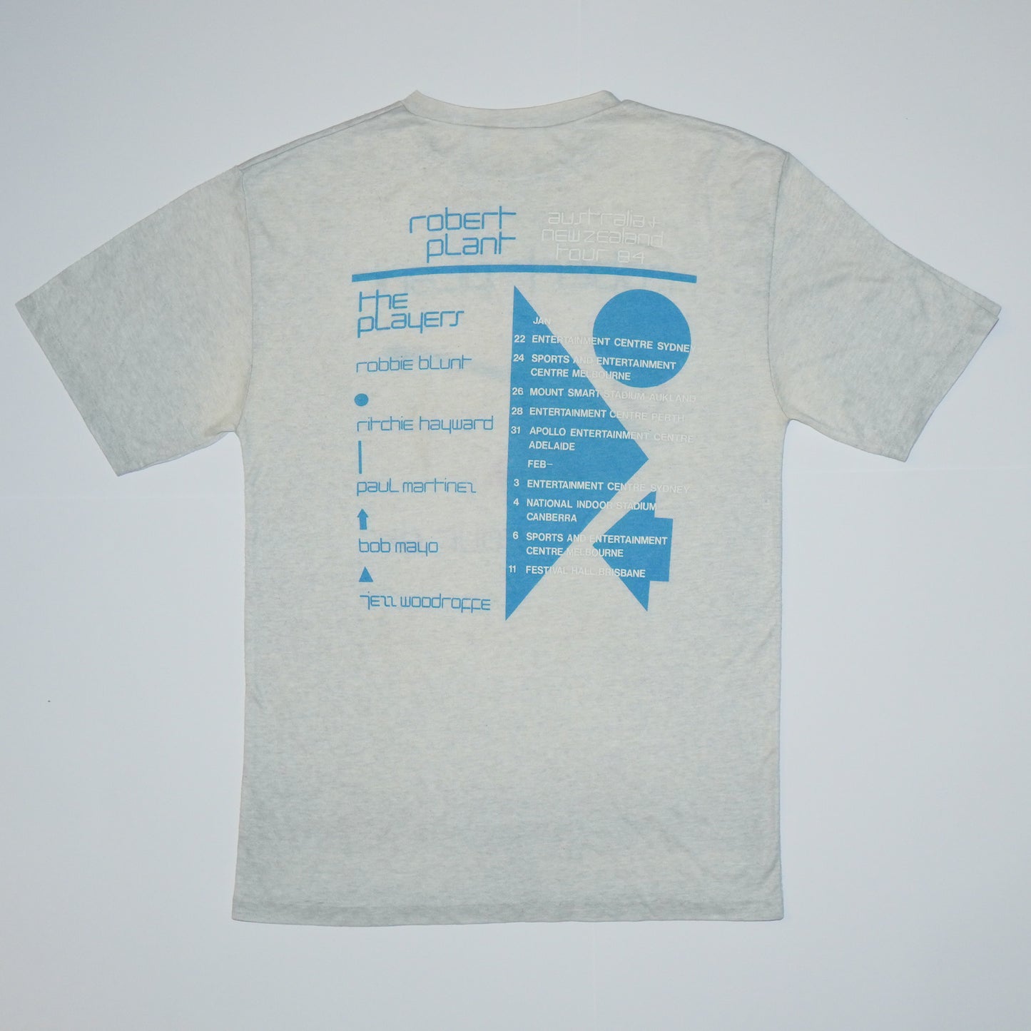 Vintage Robert Plant Australia & New Zealand Tour 1984 T-Shirt – Original Concert Tee