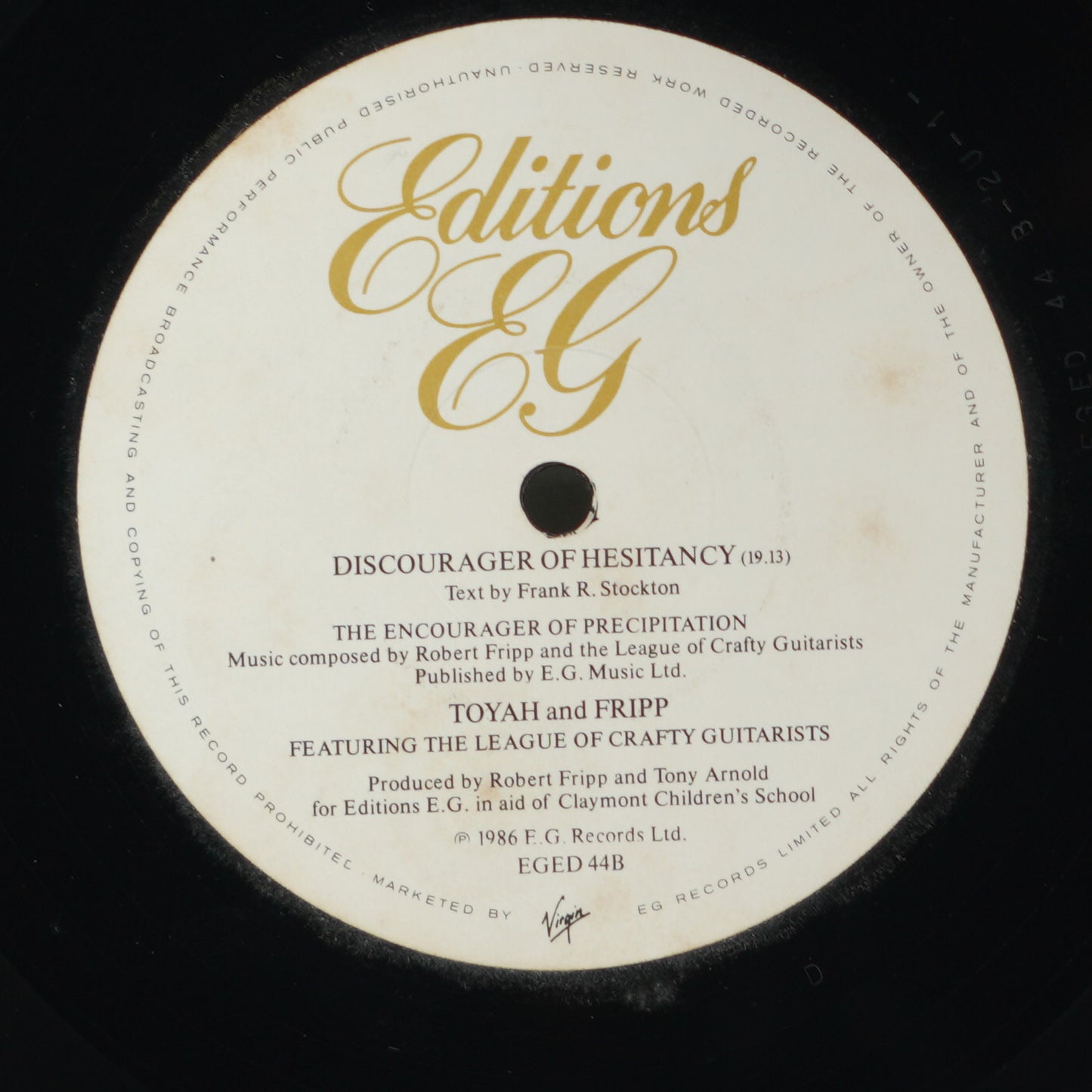 Toyah And Fripp Featuring The League Of Crafty Guitarists – The Lady Or The Tiger?