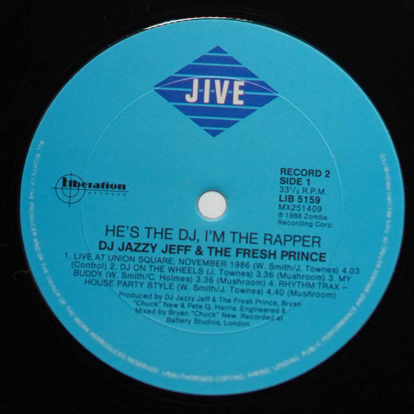 DJ Jazzy Jeff & The Fresh Prince – He's The DJ, I'm The Rapper