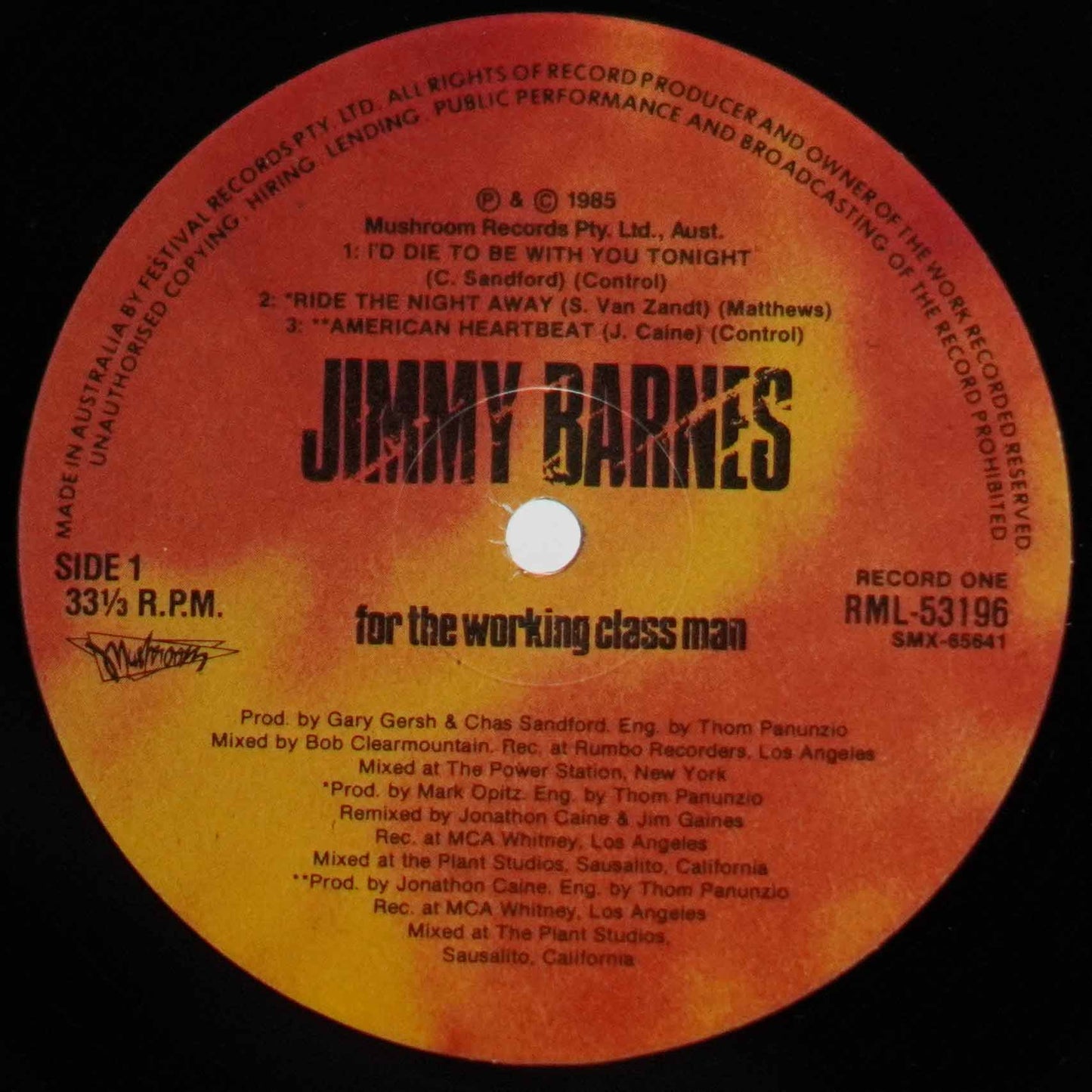 Jimmy Barnes – For The Working Class Man