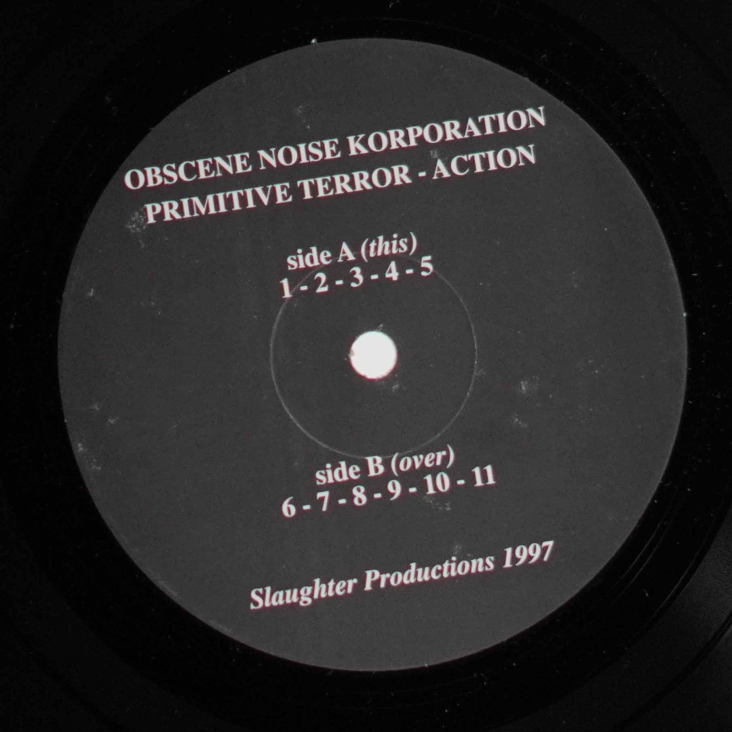 Obscene Noise Korporation – Primitive Terror - Action
