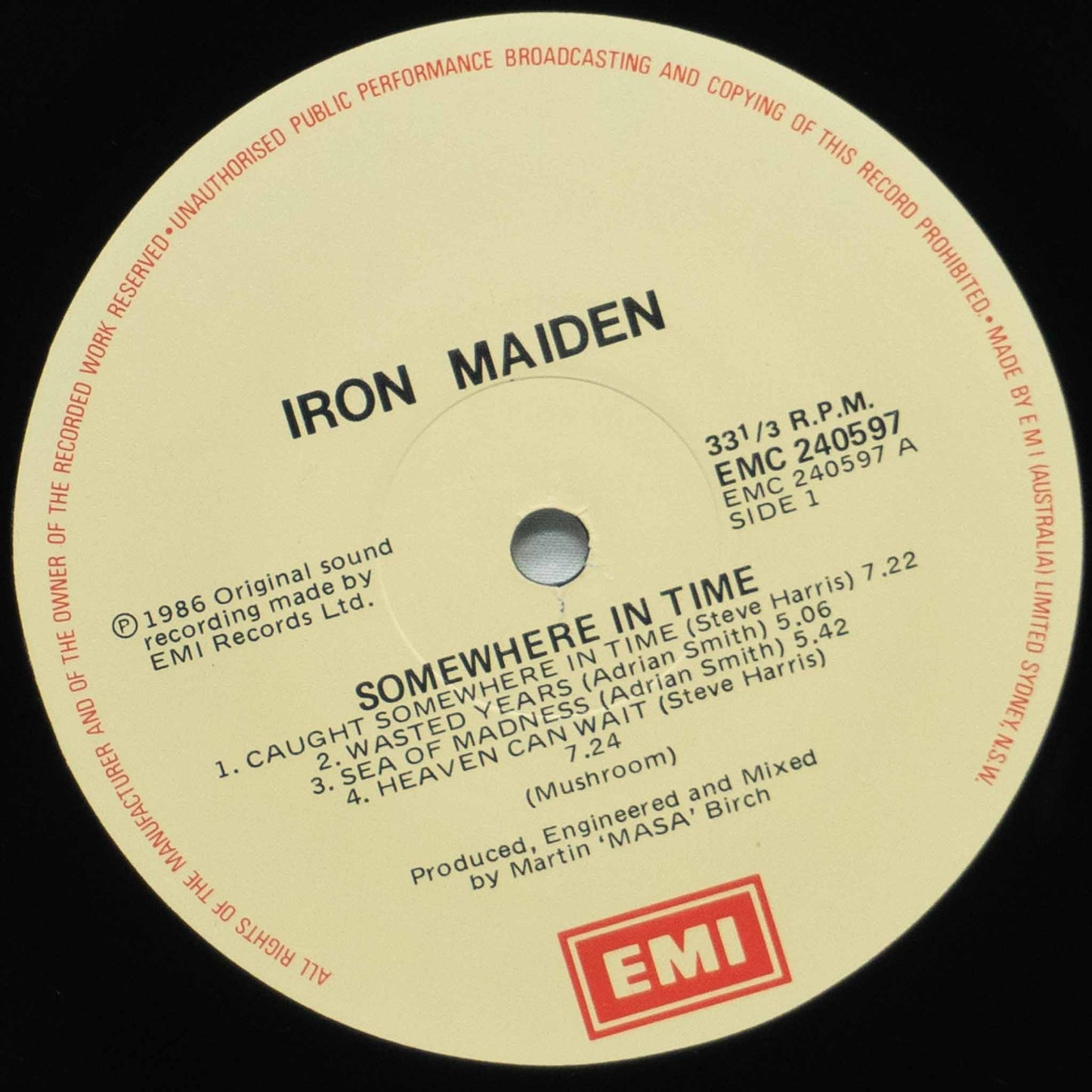 Iron Maiden – Somewhere In Time