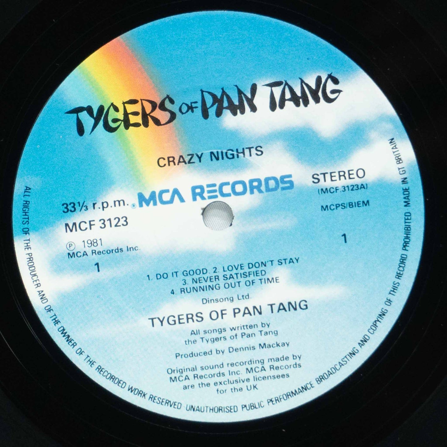 Tygers Of Pan Tang – Crazy Nights